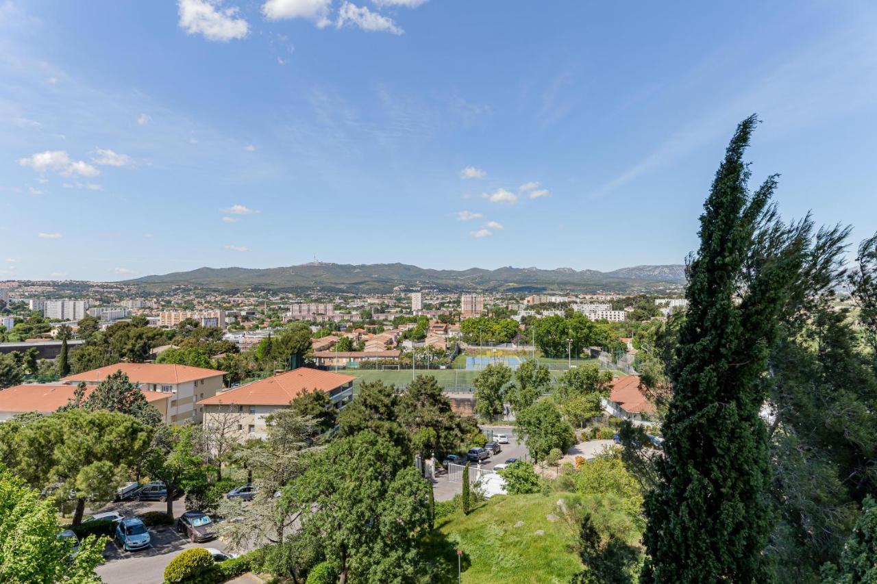 Park & Suites -Wifi-Netflix-Vue Marseille Exteriör bild