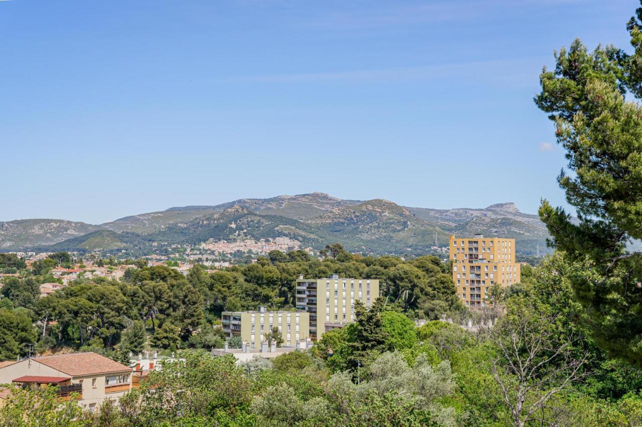 Park & Suites -Wifi-Netflix-Vue Marseille Exteriör bild