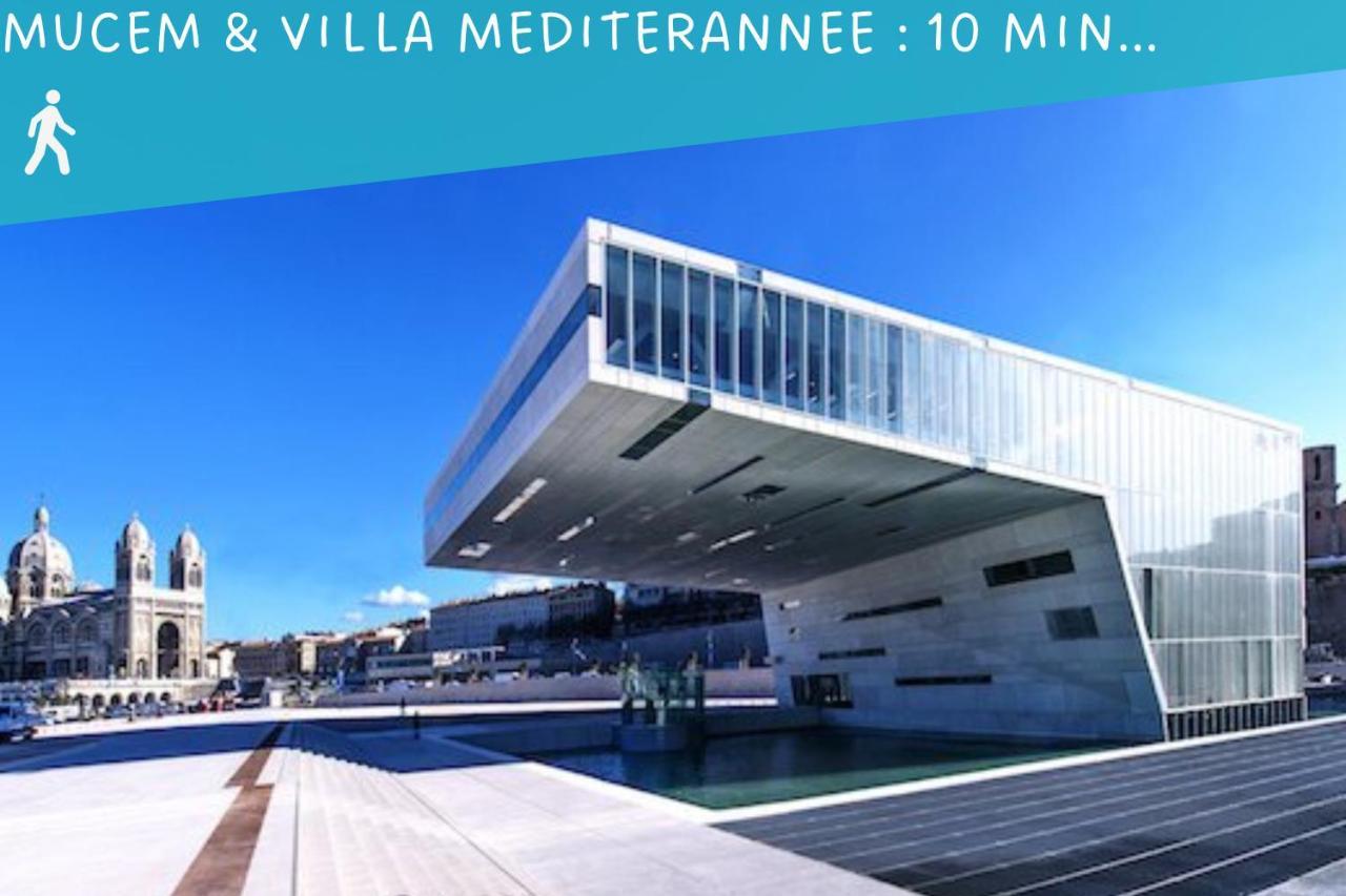 Park & Suites -Wifi-Netflix-Vue Marseille Exteriör bild